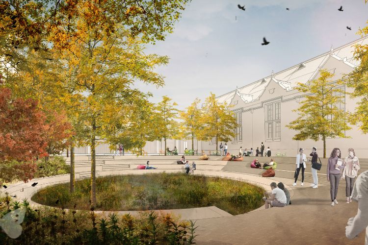 The Courtyard Garden to the rear of ‘New College’: WilkinsonEyre